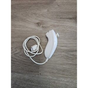 Used OEM White Nunchuck Controller RVL-004 NINTENDO WII / U Official